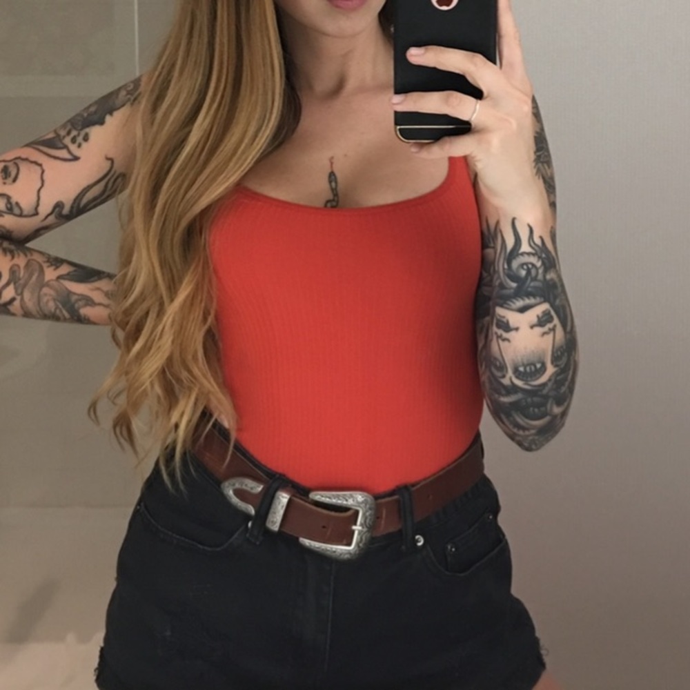UO Red Onesie
